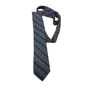 Nordstrom Men’s Shop 100% silk tie, striped, blue